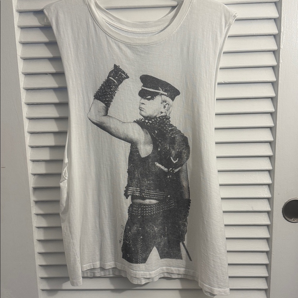 Recycled Karma Mark Weiss x RKB Rob Halford Graphic Muscle Tank Top Size XS